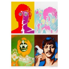 Retro Beatles by Richard Avedon 1968 German B2 Poster Set of 4