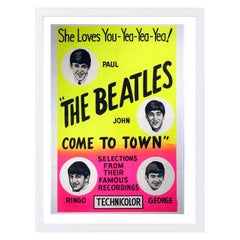 The Beatles Come to Town White Frame Poster, 1963