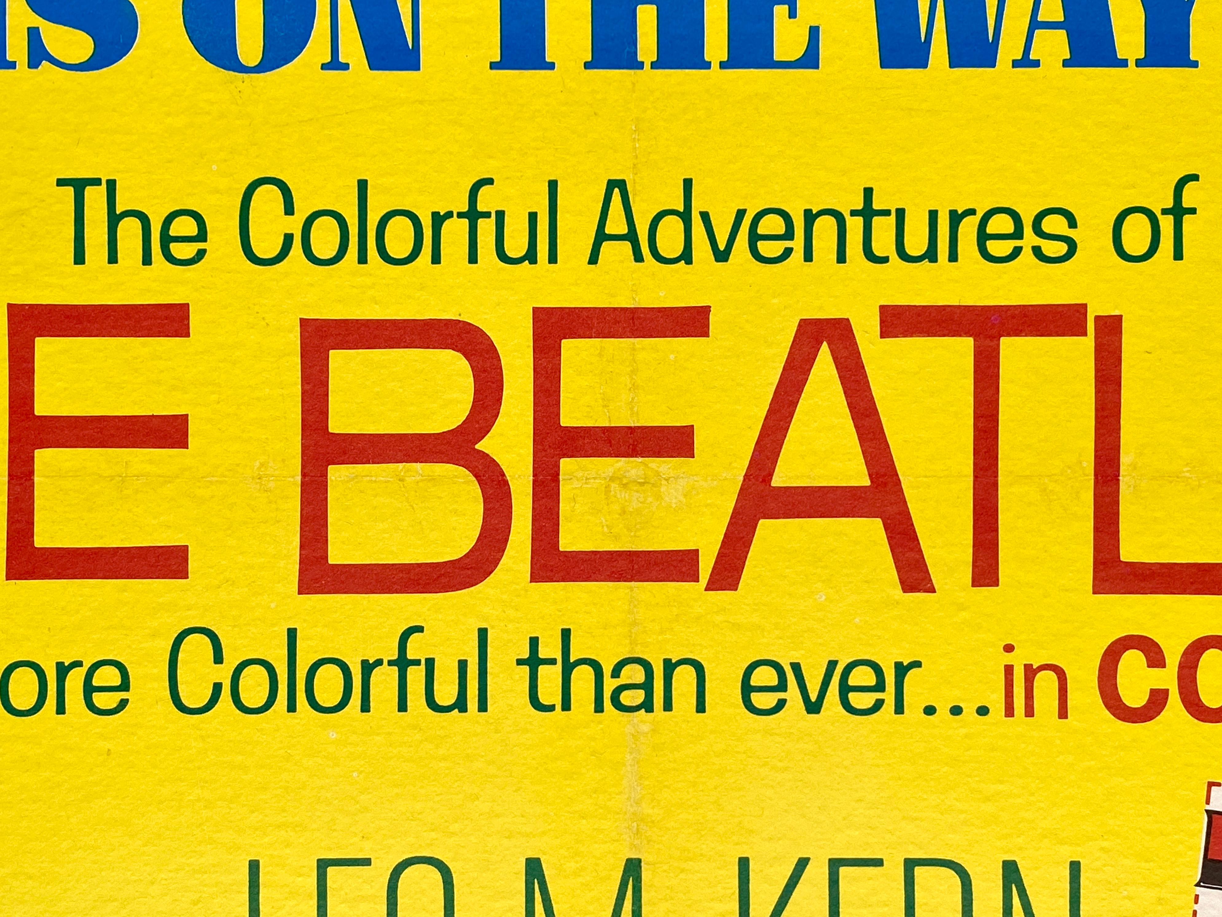 The Beatles 'Help!' Original Vintage Movie Poster, American, 1965 4