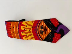 Corbata The Beatles Good Day Sunshine Publicado 1966 Corbata de seda negra y roja