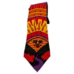The Beatles Necktie Good Day Sunshine Released 1966 Silk Black and Red NeckTie