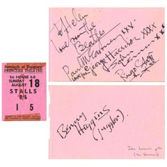 The Beatles Original 1963 Signatures in Autograph Book