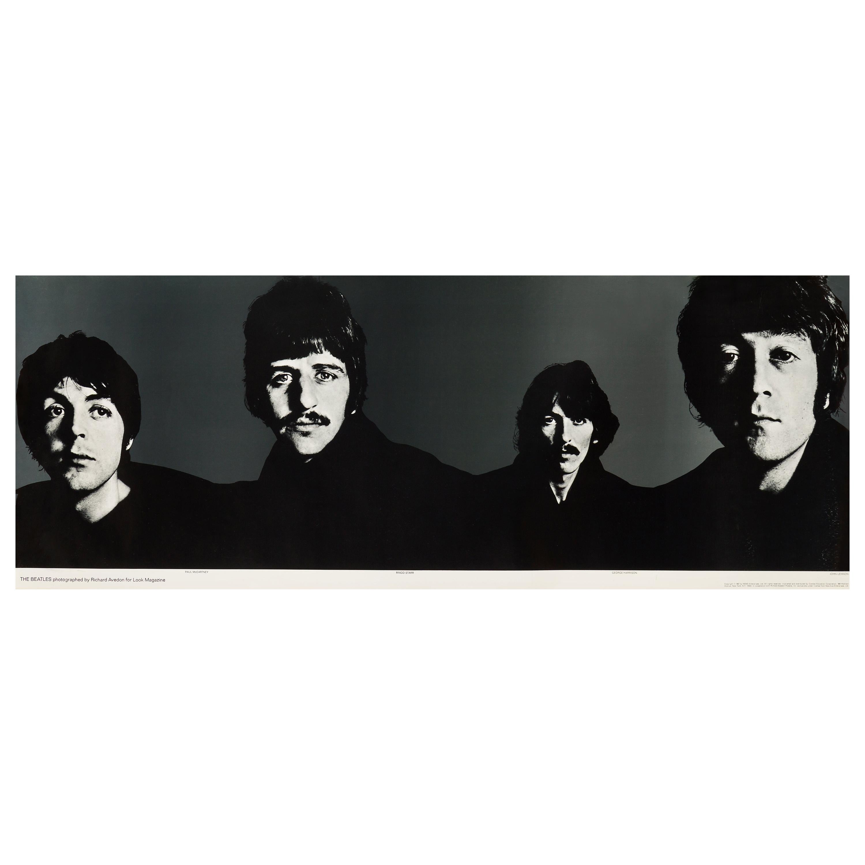 The Beatles Original Vintage Banner Poster by Richard Avedon, 1967