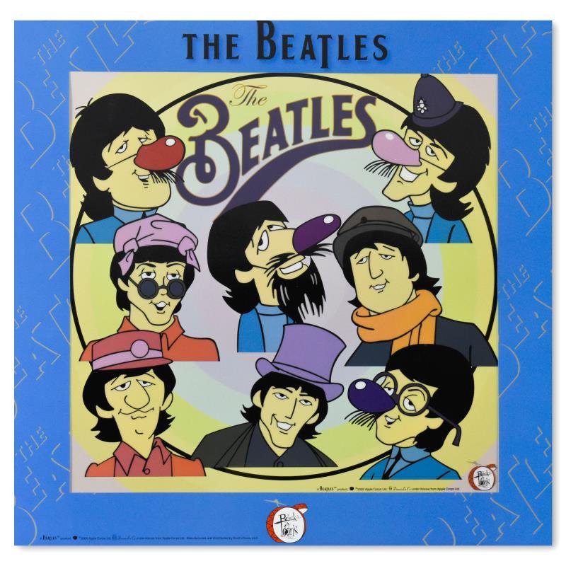 Print The Beatles - Sericel « Ab Faces » en édition limitée