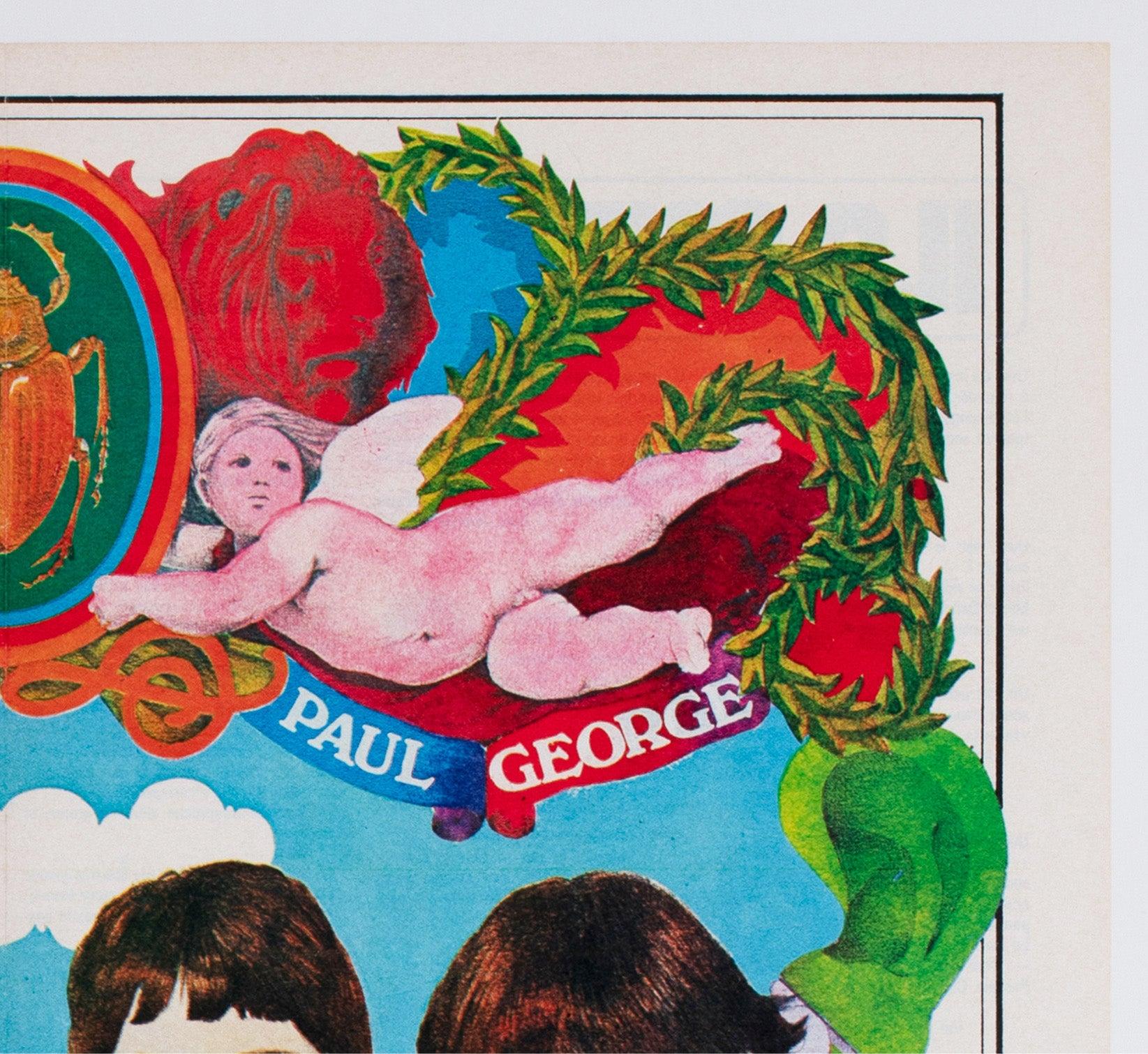 20th Century The Beatles Sgt Pepper 1973 Tintin French Magazine Poster For Sale
