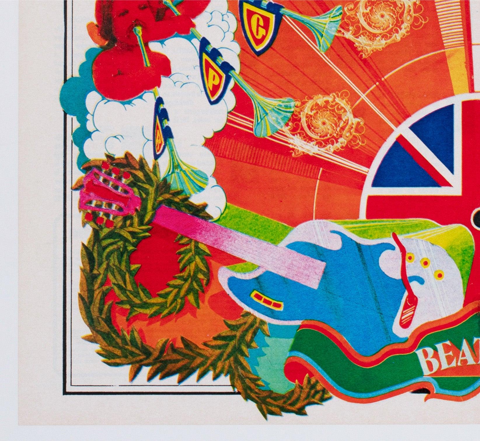 The Beatles Sgt Pepper 1973 Tintin French Magazine Poster For Sale 2