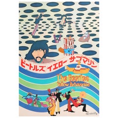 The Beatles 'Yellow Submarine' Original Retro Movie Poster, Japanese, 1969