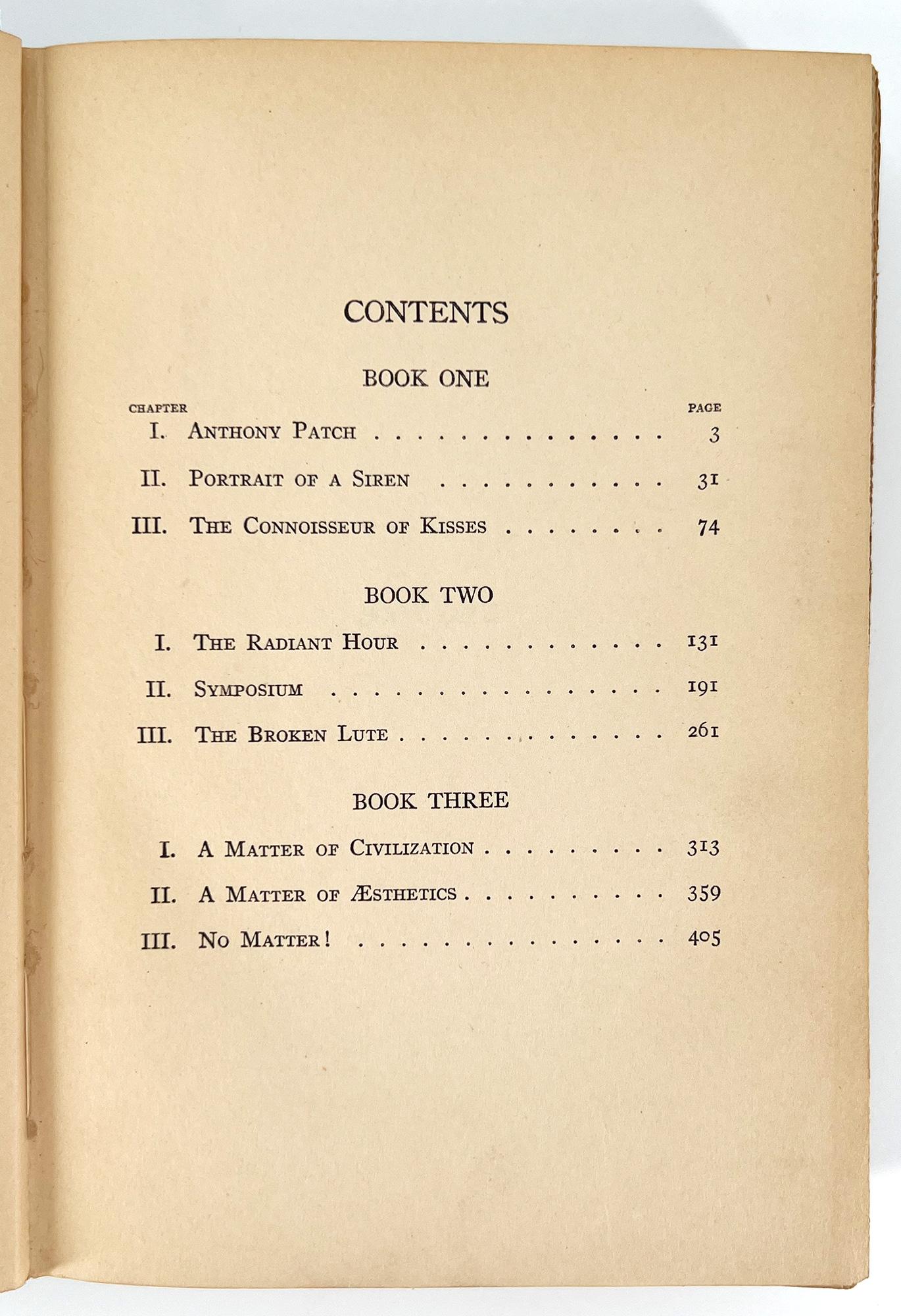 Américain The Beautiful and Damned par F. Scott Fitzgerald - PREMIÈRE EDITION, Première impression en vente
