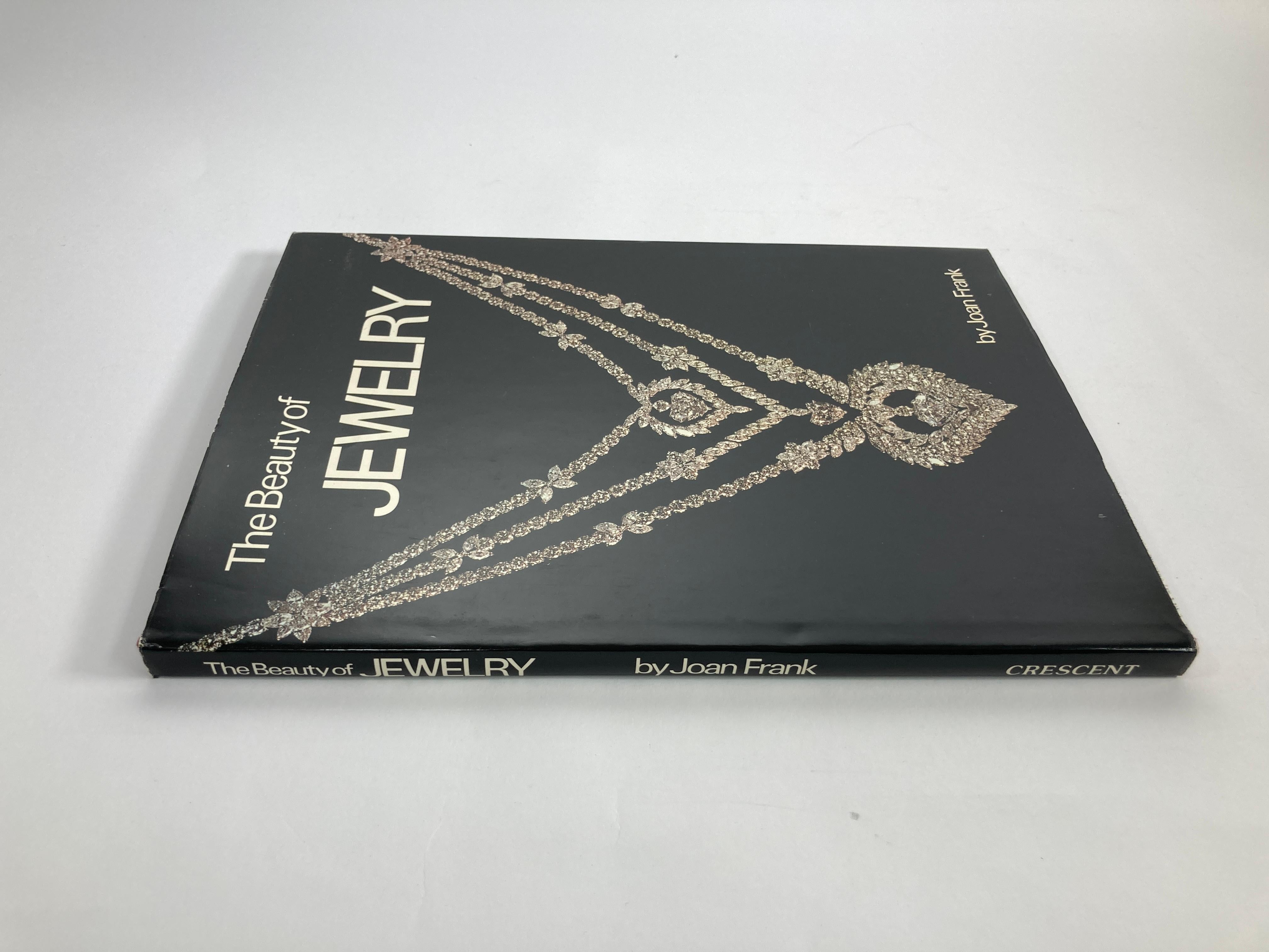 Black The Beauty of Jewellery by Joan Frank Hardcover Book 1979 For Sale