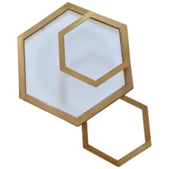 The Beehive Sconce 100% handmade of hand cut and cast Brass with Milk glass