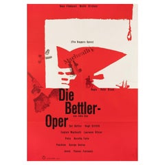 Beggar's Opera R1950er Jahre Deutsches A1 Filmplakat