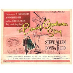 "The Benny Goodman Story" 1958 U.S. Half Sheet Film Poster