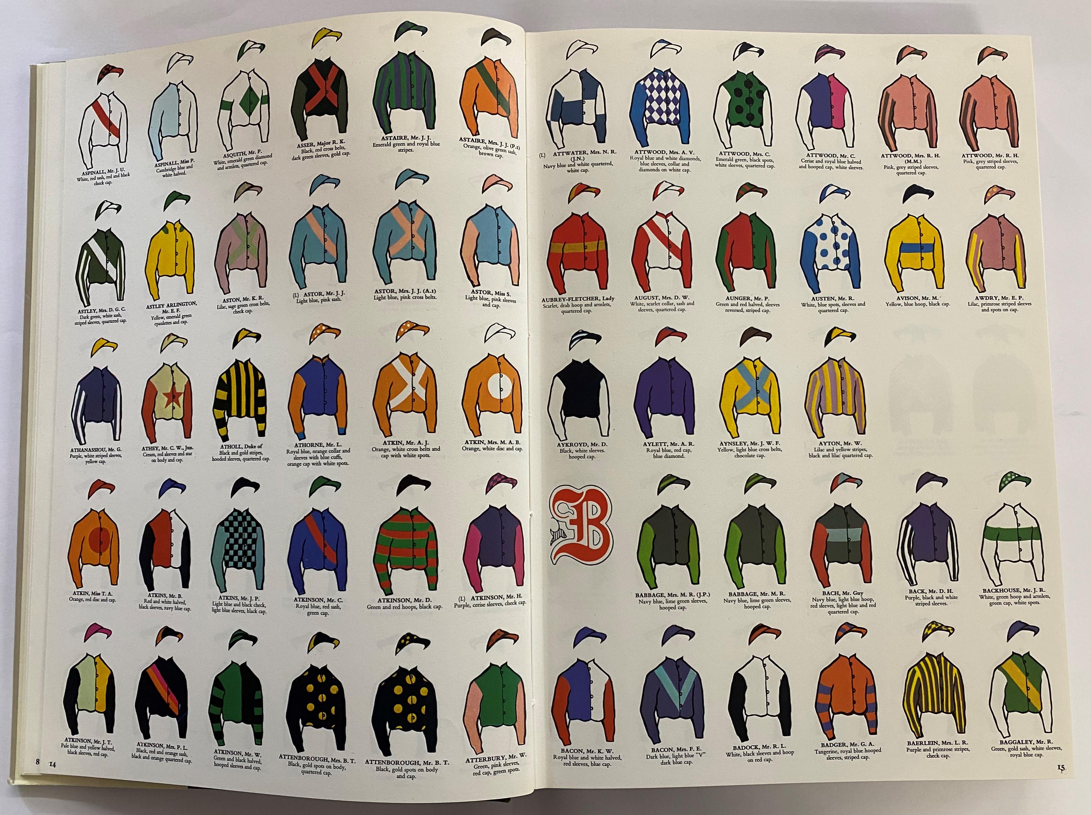 Paper Benson and Hedges Book of Racing Colours (Book) For Sale