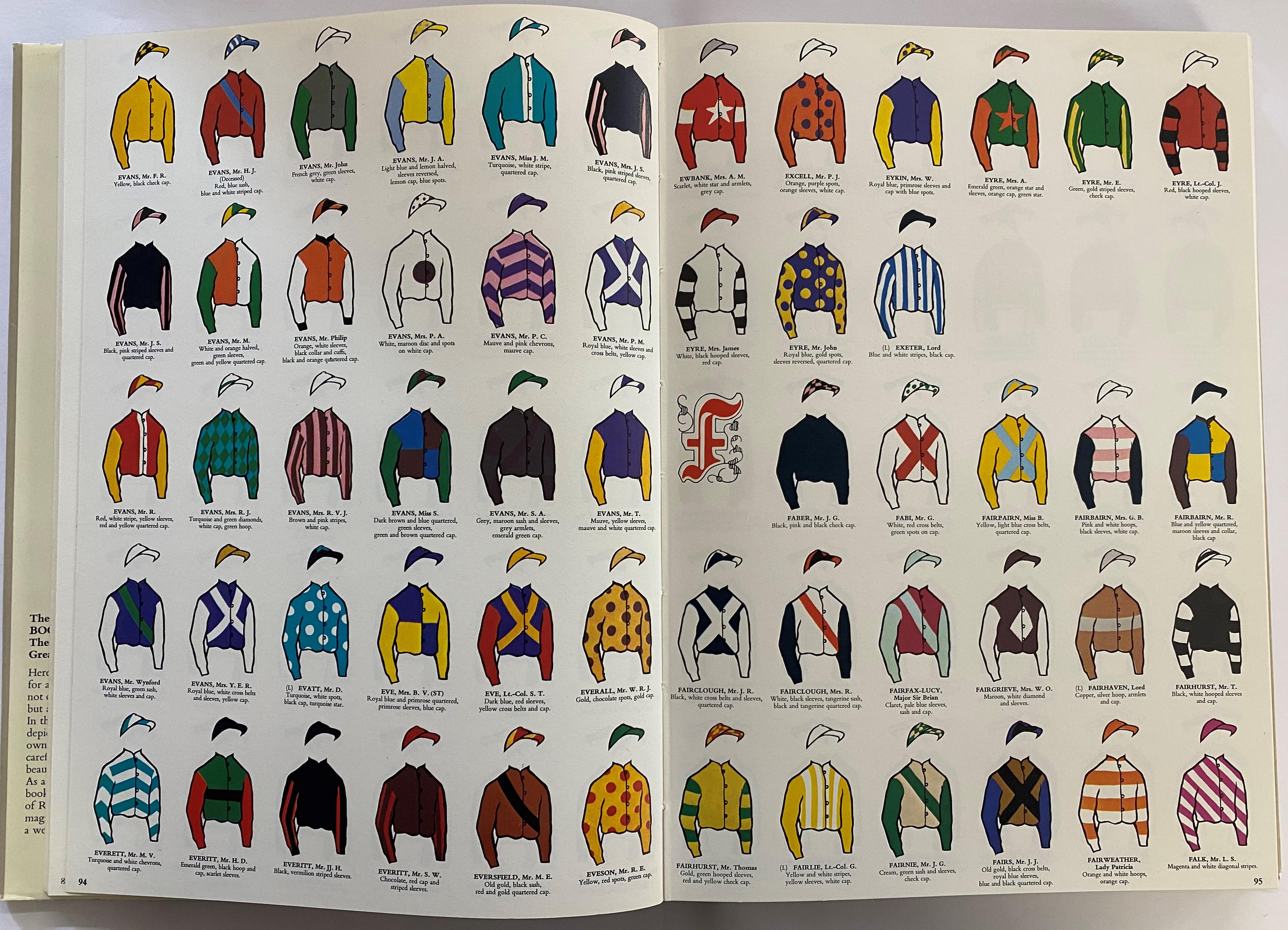 Benson and Hedges Book of Racing Colours (Book) For Sale 1