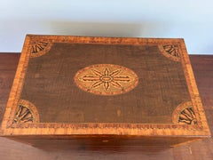 The Best - Georgian Sunburst Inlaid Mahogany Lap Desk C. 1830