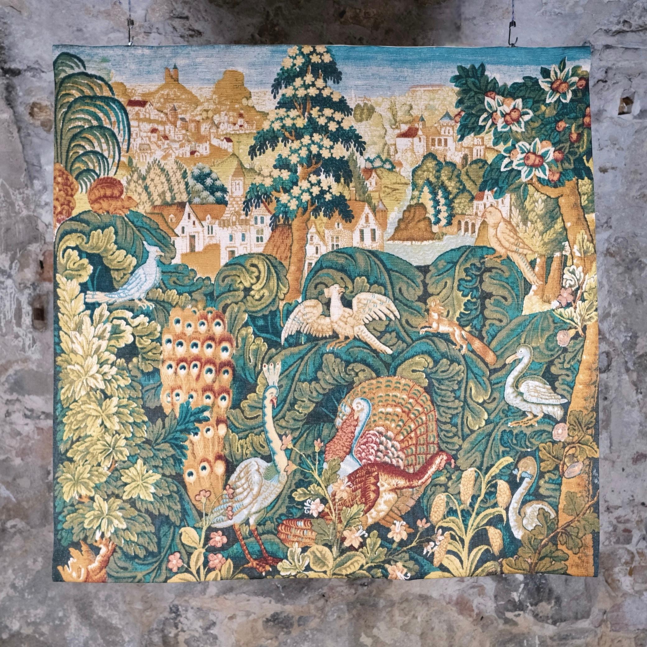 Wonderful mid-century tapestry, named 