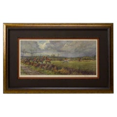 "The Bicester & Warden Hill" by Frank Stewart, Vintage Signed Print, 1935