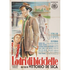 The Bicycle Thief R1952 Italian Due Fogli Film Poster