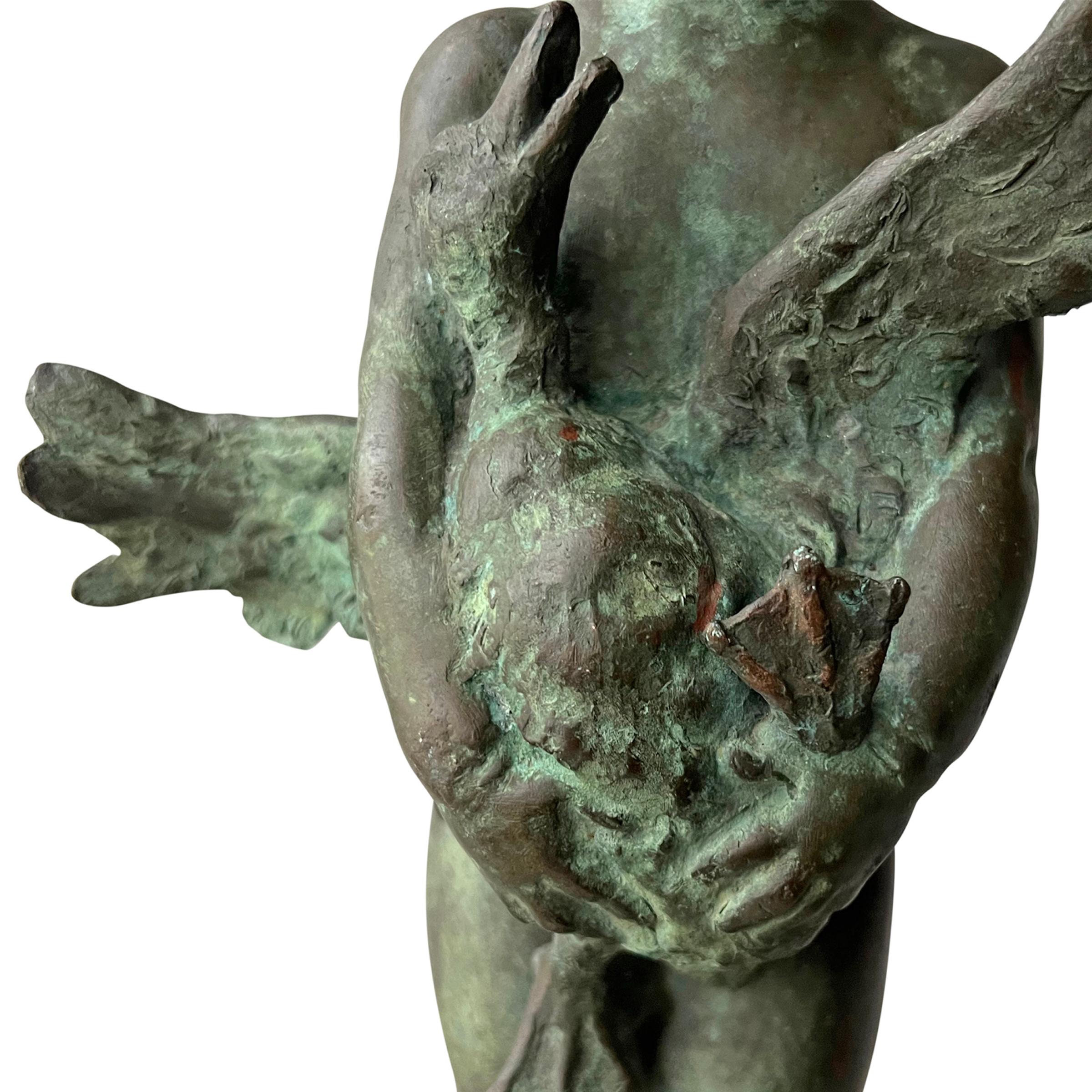 'The Big Duck', a Bronze Sculpture by Edith Barretto Parsons, 1920 For Sale 7