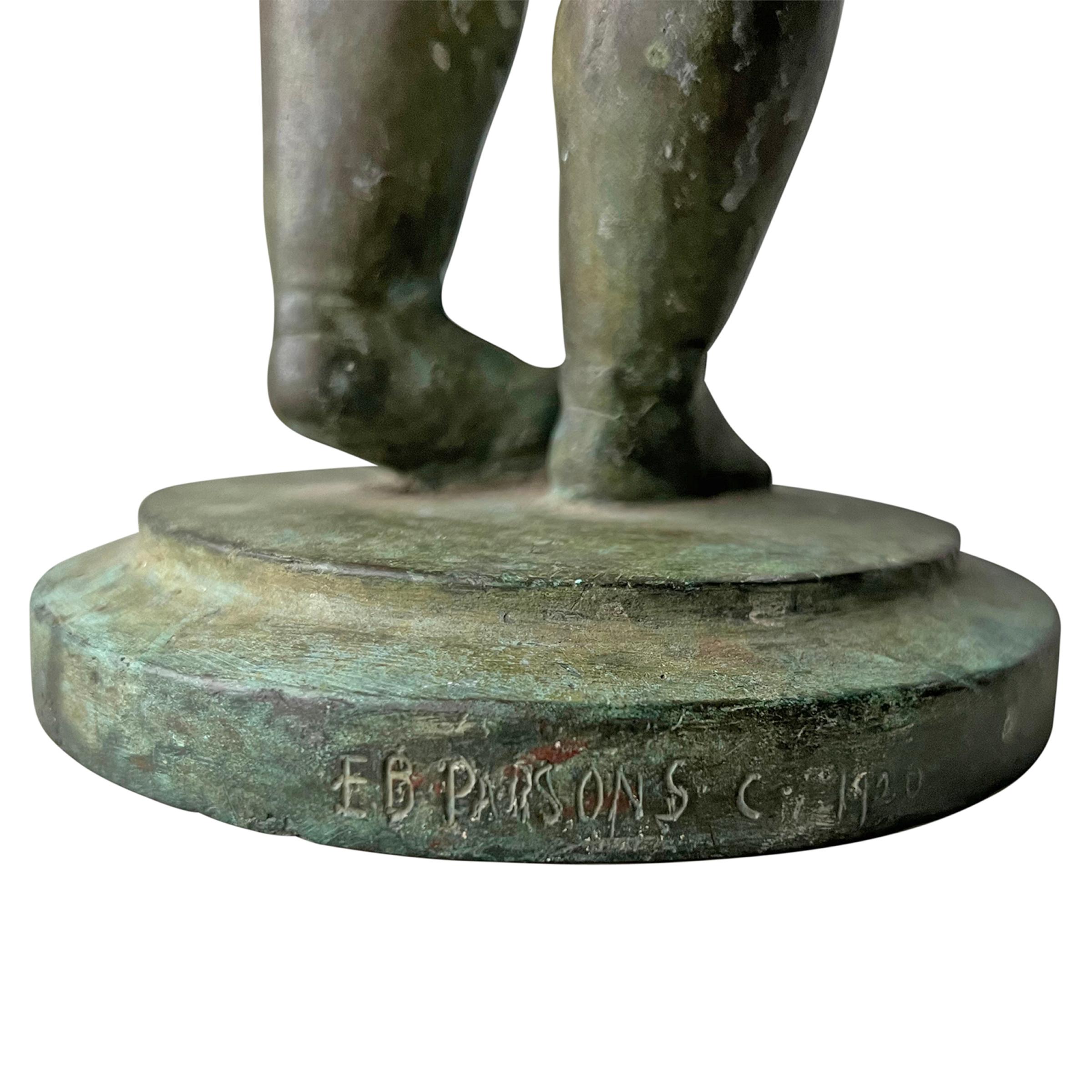 'The Big Duck', a Bronze Sculpture by Edith Barretto Parsons, 1920 For Sale 9