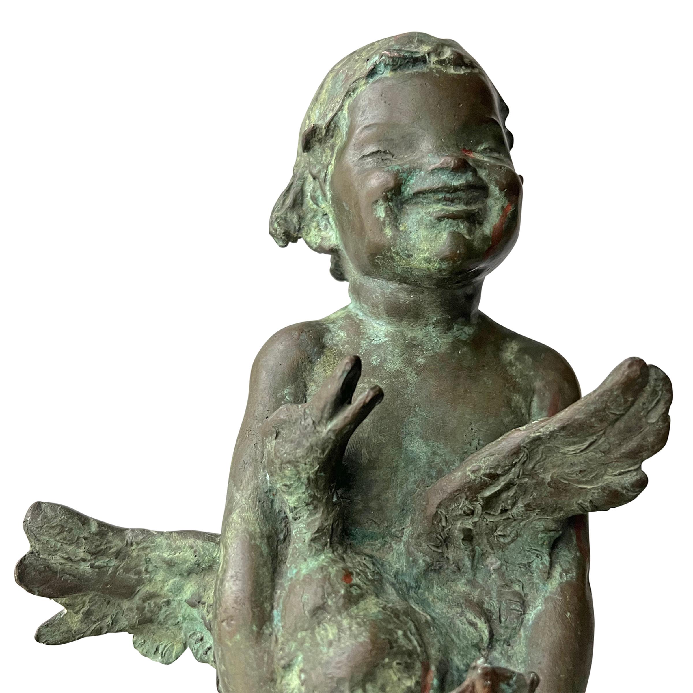 'The Big Duck', a Bronze Sculpture by Edith Barretto Parsons, 1920 For Sale 1