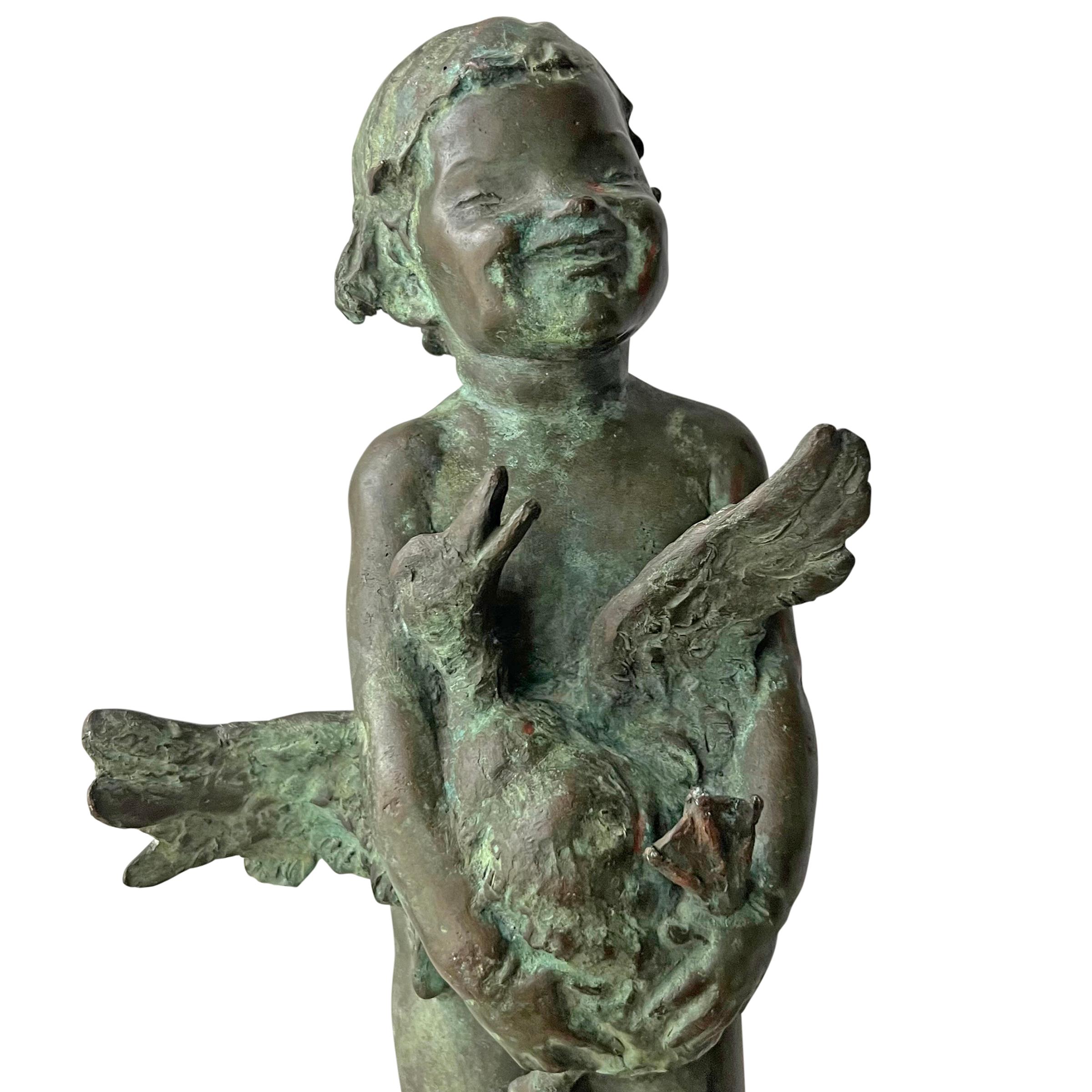 'The Big Duck', a Bronze Sculpture by Edith Barretto Parsons, 1920 For Sale 2