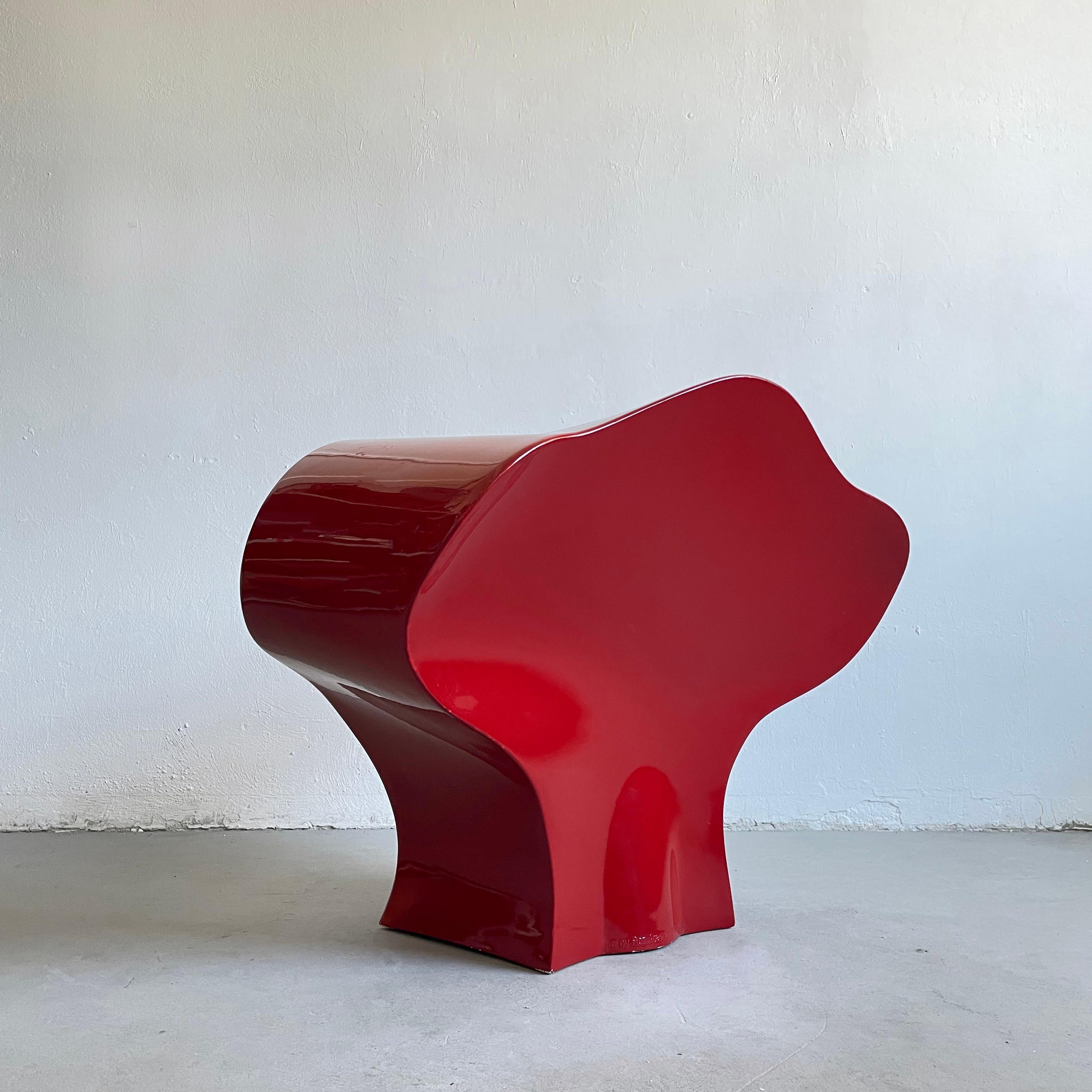 Plastica Poltrona Big-E Disegnata nel 1991 da Ron Arad per Moroso, Italia