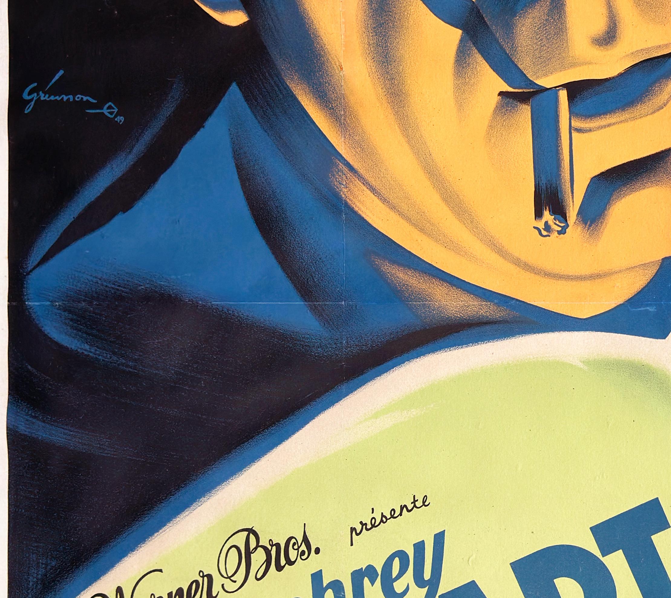 Linen The Big Shot 1949 French Grande Film Poster, Boris Grinsson