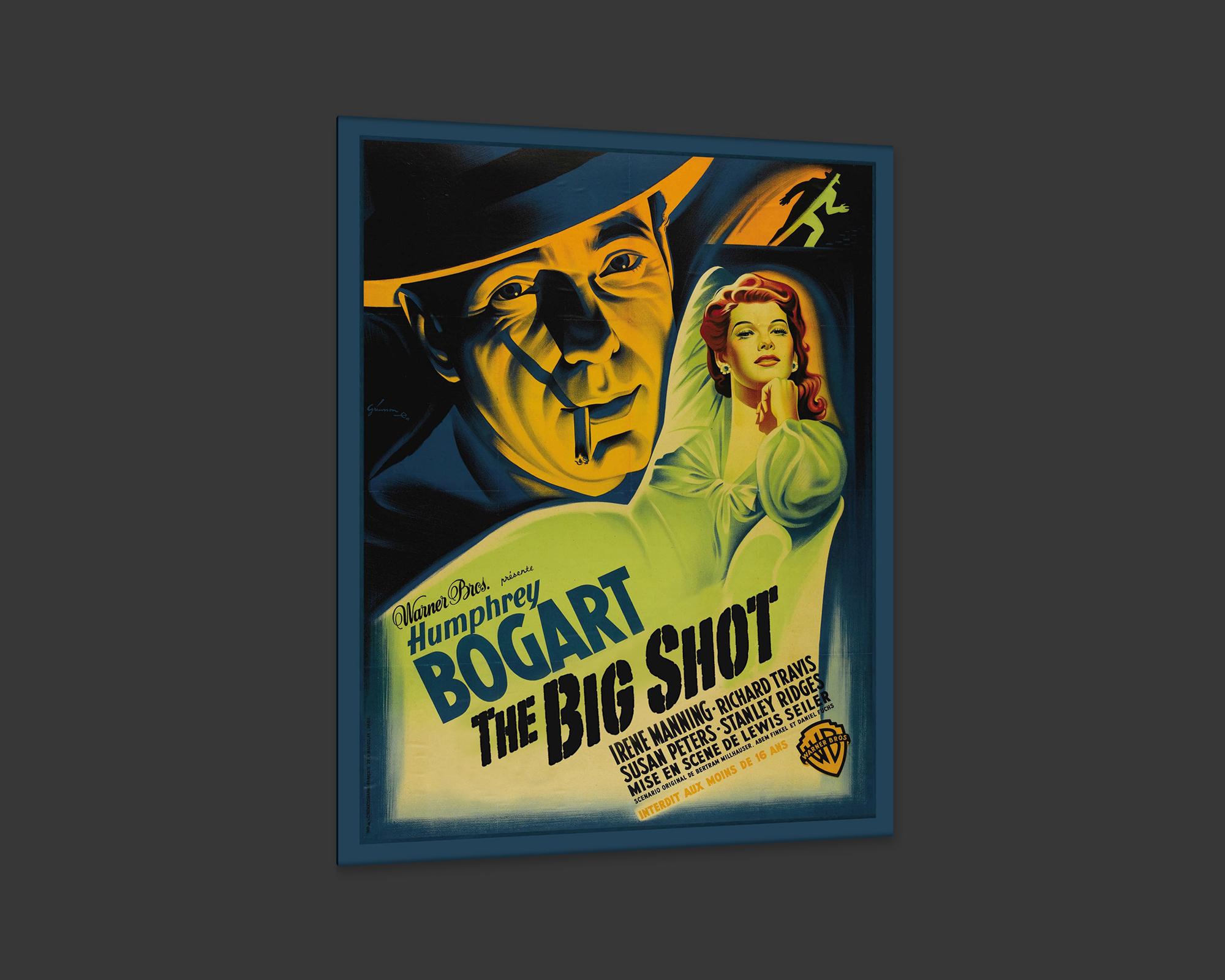 American The Big Shot, after Vintage Movie Poster, Hollywood Regency Era For Sale