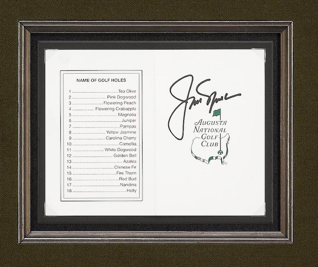 Collage de firmas de los tres grandes golfistas: Palmer, Nicklaus y Player en Bueno estado para la venta en Colorado Springs, CO