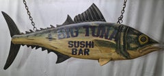 "The Big Tuna" Six Foot Carved Trade Sign