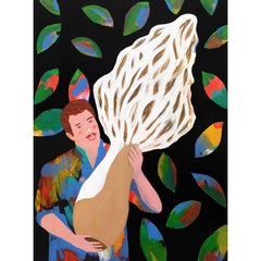 'The Biggest Morel in the World?' Portrait Painting by Alan Fears Pop Art