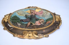 "The Binding of Issac" An Italian 17th century Polychrome Sculpture