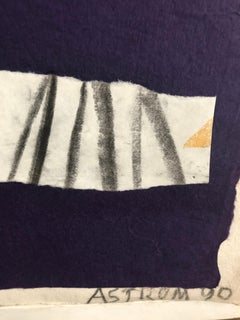 "The Bird Nest I" Abstract Expressionist Collage by Peter Astrom