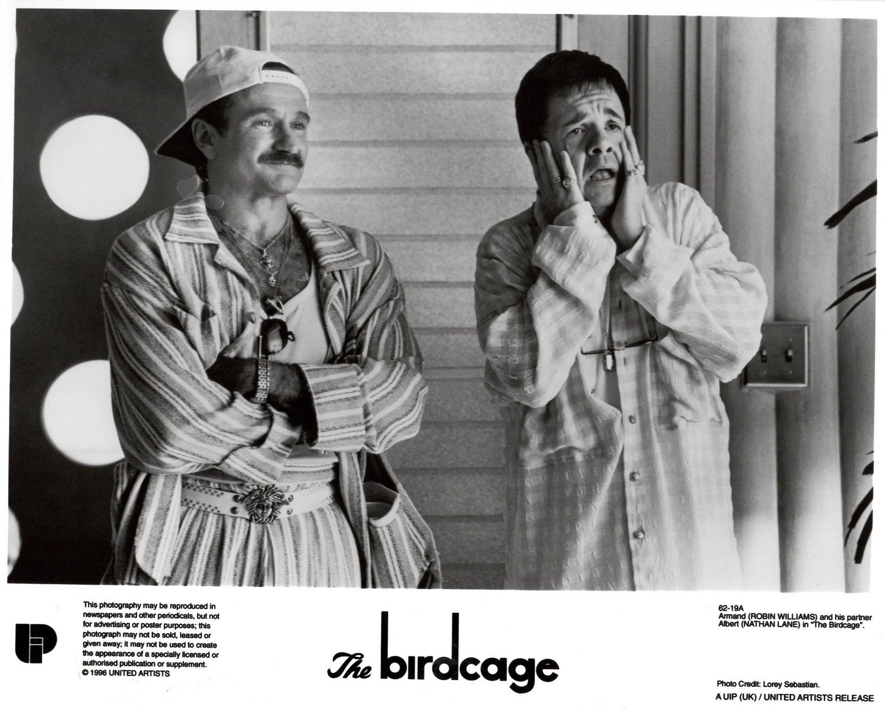 Papier The Birdcage 1996 Publicity Film Movie Press Still Framed en vente