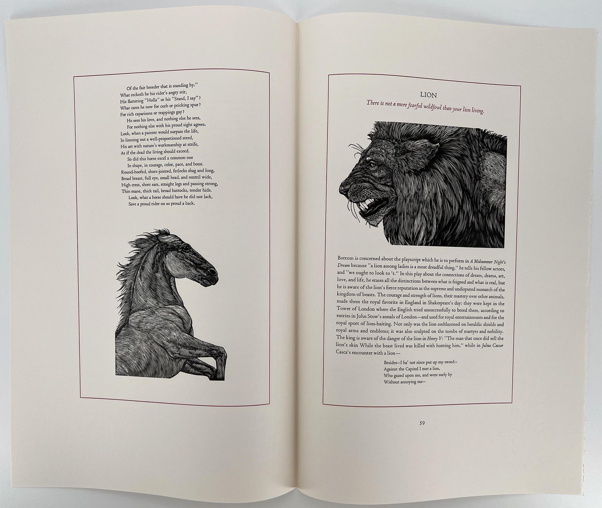 The Birds and Beasts of Shakespeare - an illustrated portfolio For Sale 4