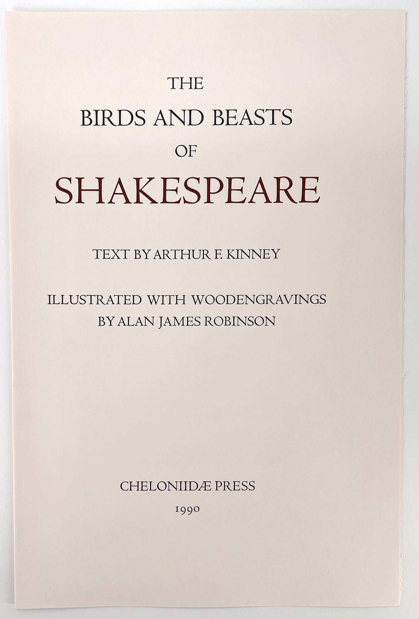 American The Birds and Beasts of Shakespeare - an illustrated portfolio For Sale