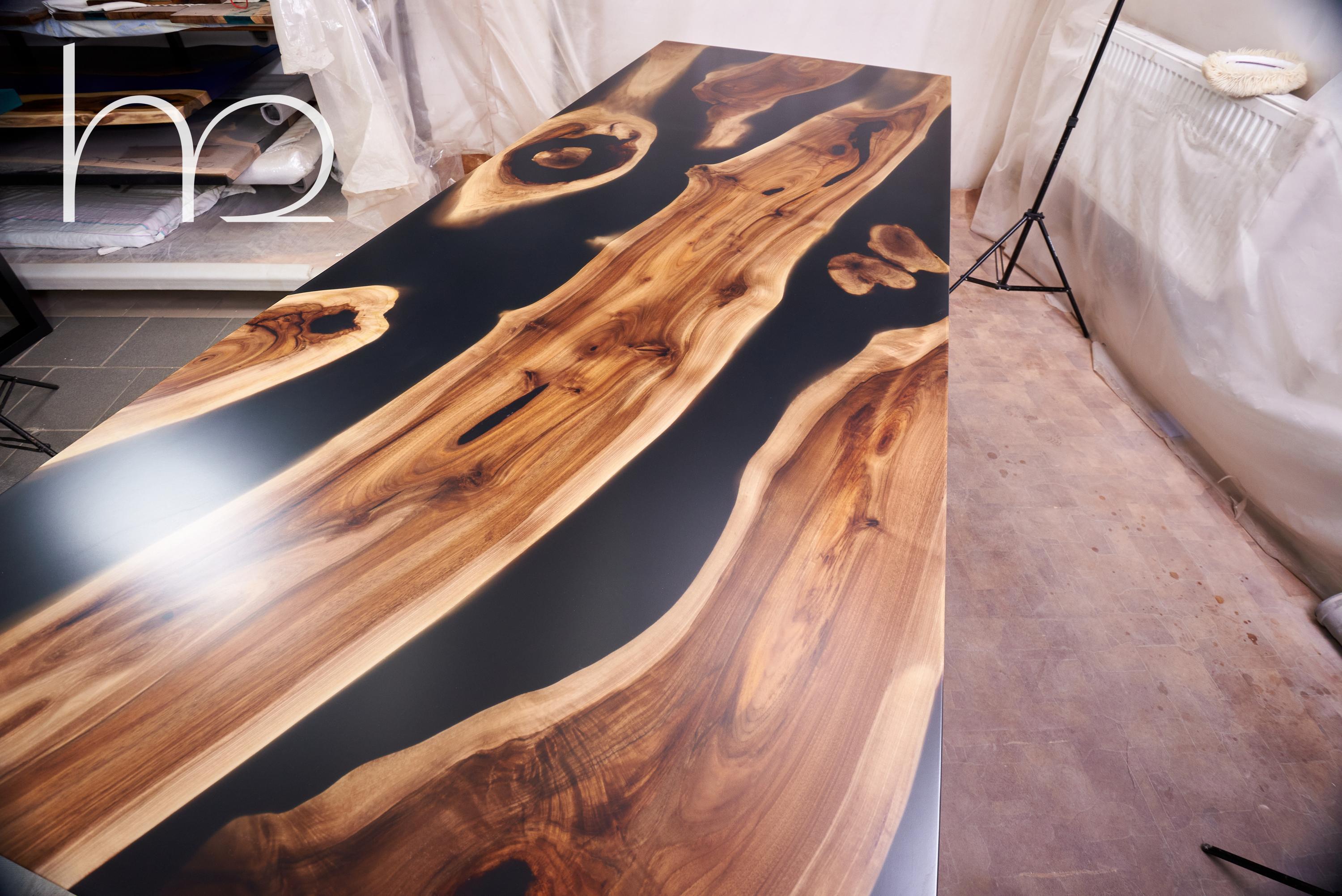 Contemporary The Birth of the World Ancient Walnut Roots Handmade Modern Conference Table For Sale