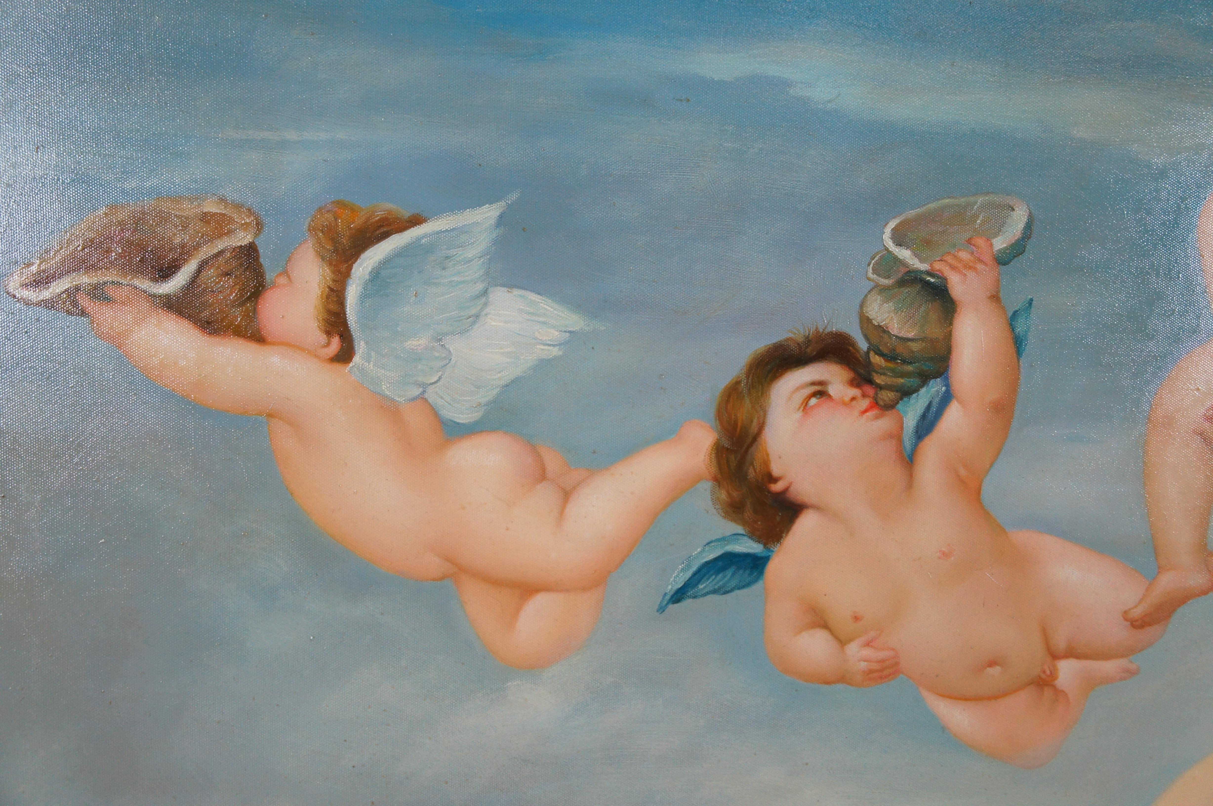 The Birth of Venus Oil Painting Alexandre Cabanel Nude Nymph Cherubs Ocean 55