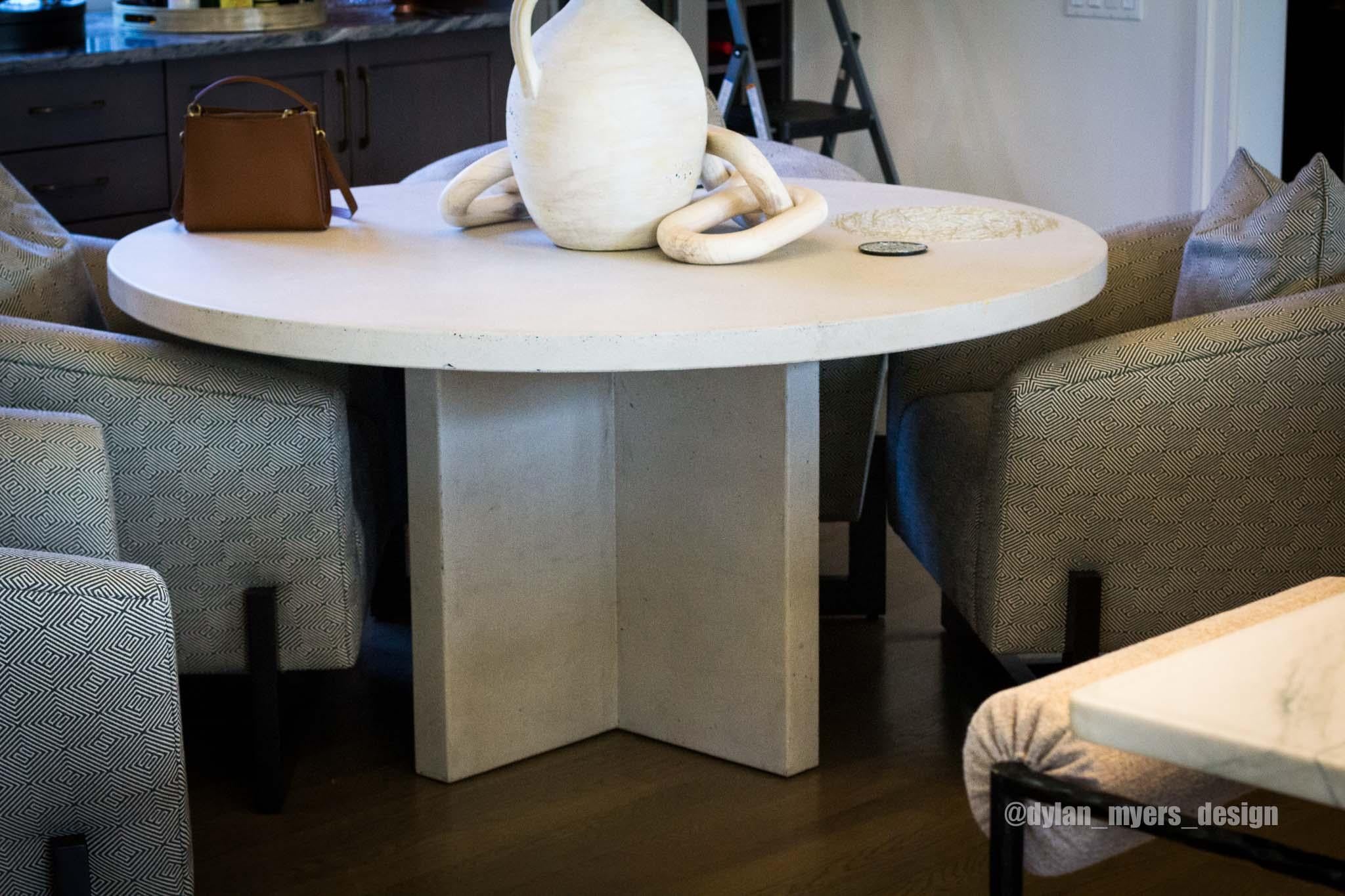 cement bistro table