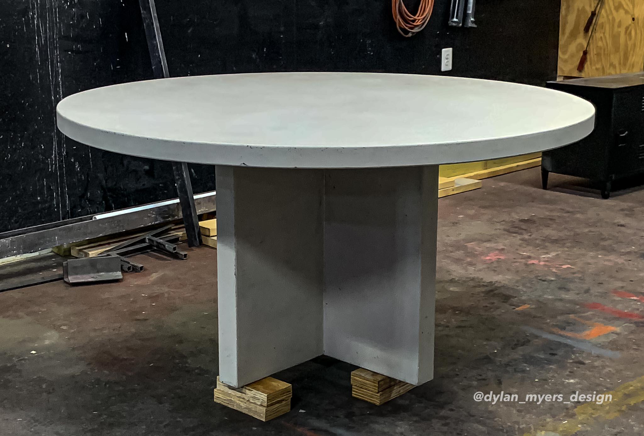 Organic Modern Bistro Table, Concrete Table by Dylan Myers  For Sale
