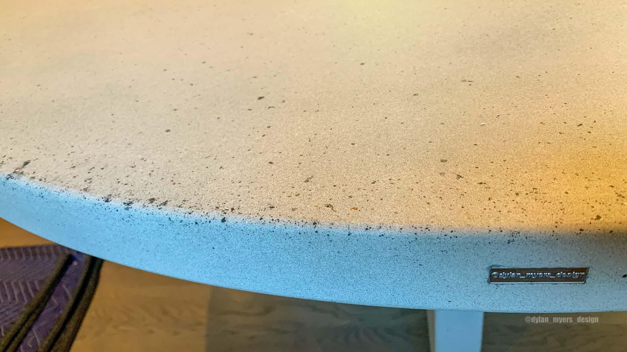 concrete bistro table