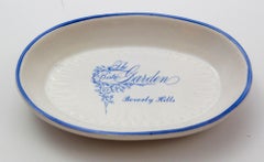 The Bistro Garden In Beverly Hills Porcelain Ashtray Dish Collectible 70s