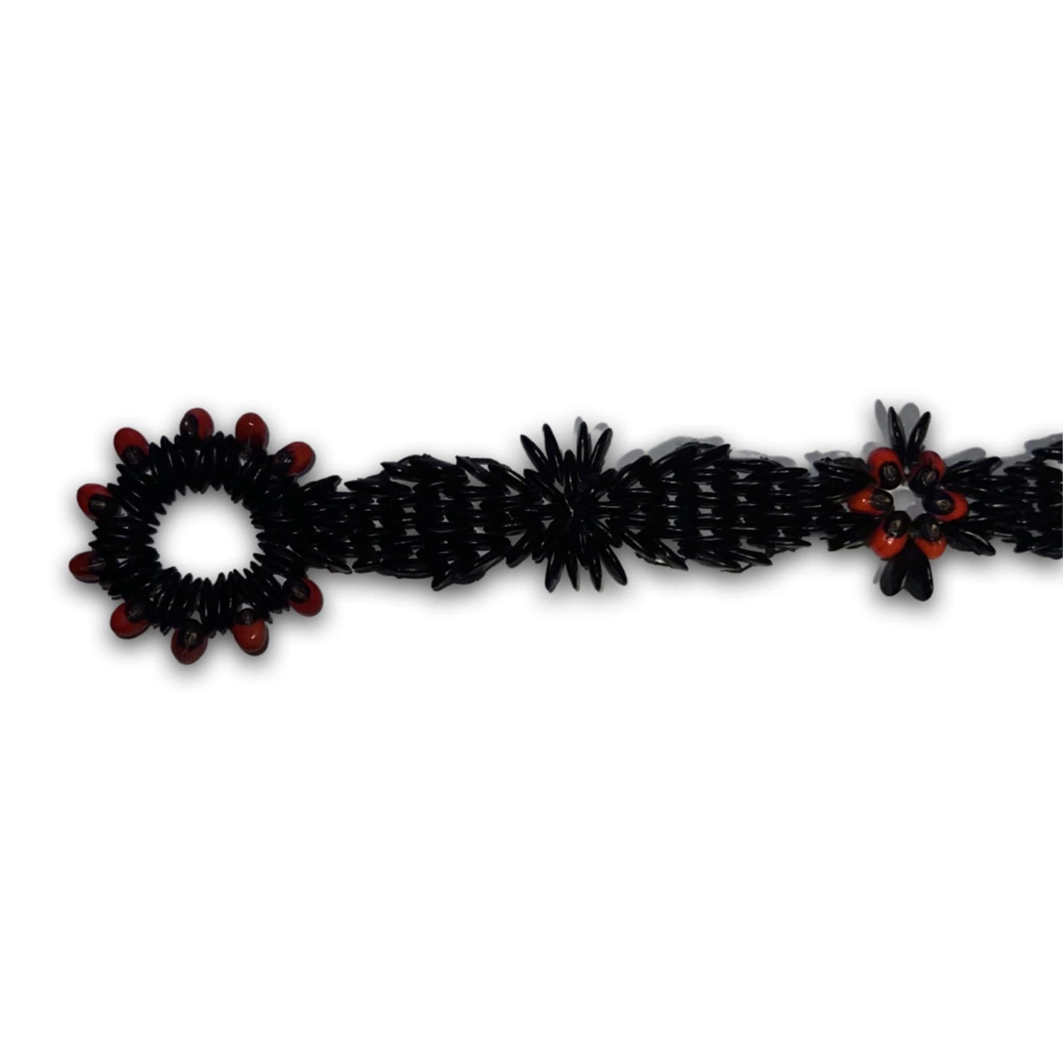 Artisan Blood & Pride Ladder Bracelet, Seedwork Handicraft For Sale