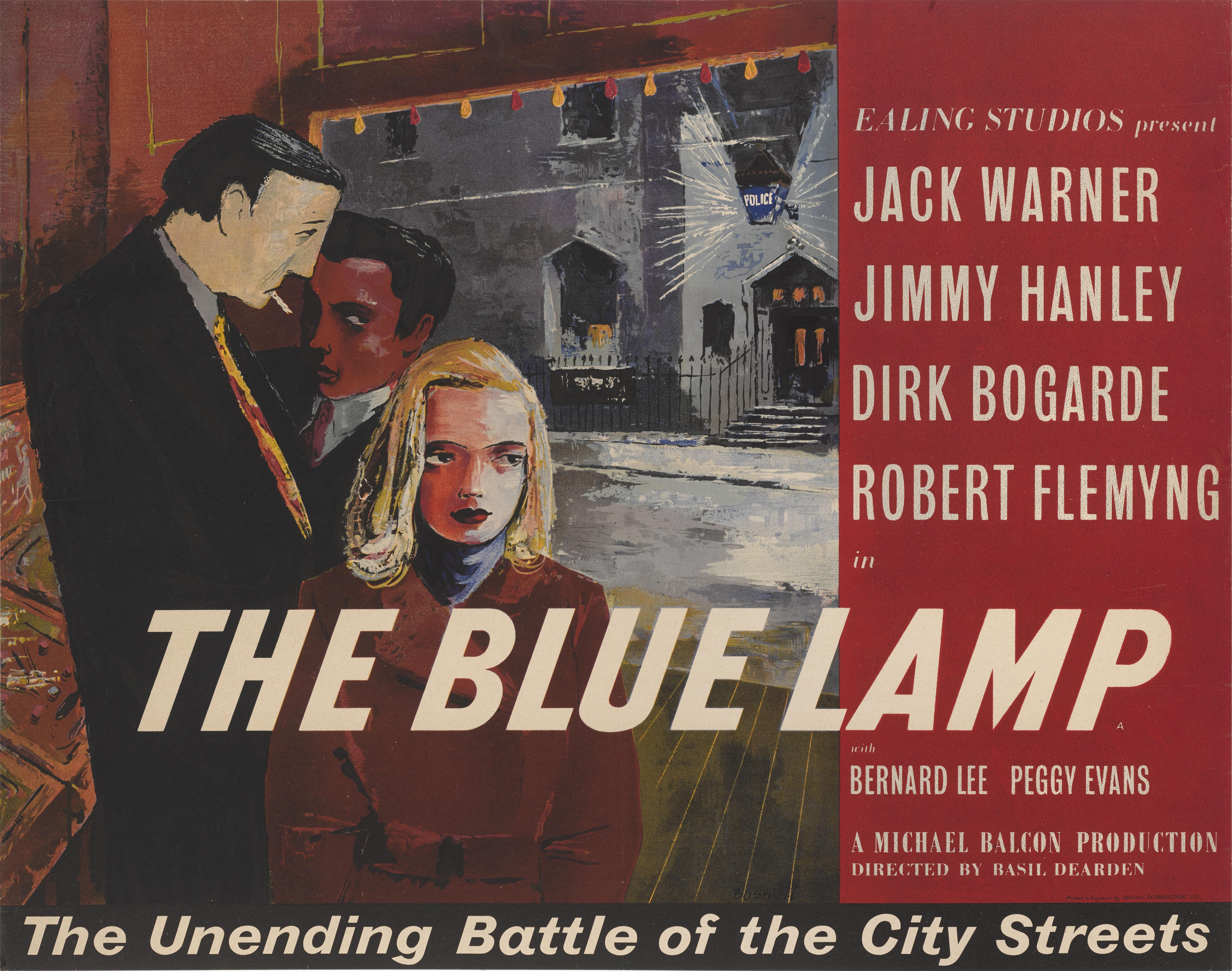 This British drama was directed by Basil Dearden and stars Jack Warner as PC Dixon, Jimmy Hanley and Dirk Bogarde. The title refers to the blue lantern that is outside British police stations to signify it as a place of safe refuge. The film