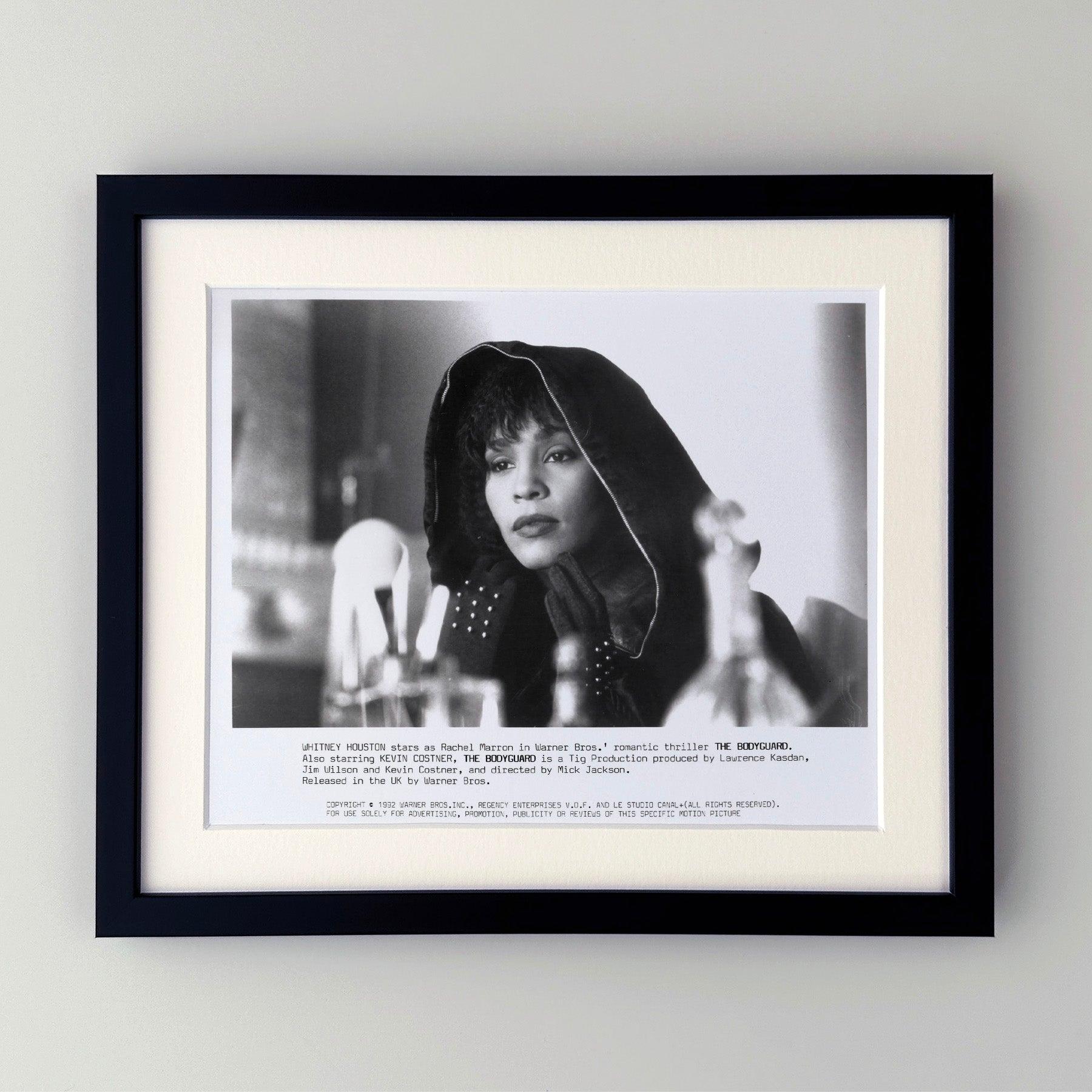 Original 8x10 inches Publicity Film Still for The Bodyguard (1992) starring Kevin Costner and Whitney Houston.

Publicity (film/production) stills were created to help studios promote their new films. The stills were included with press kits and