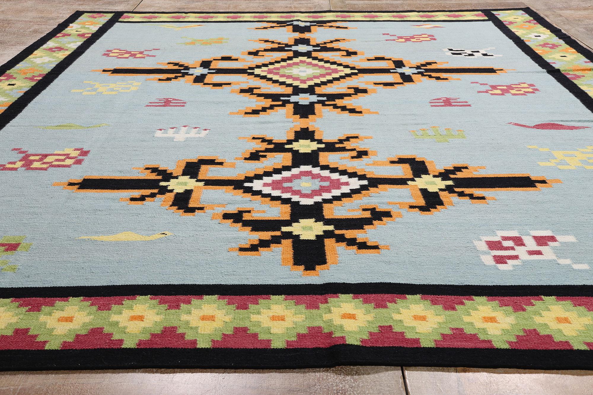 La bussola boema: Un moderno kilim tribale dalla geometria eterea In condizioni Nuovo in vendita a Dallas, TX