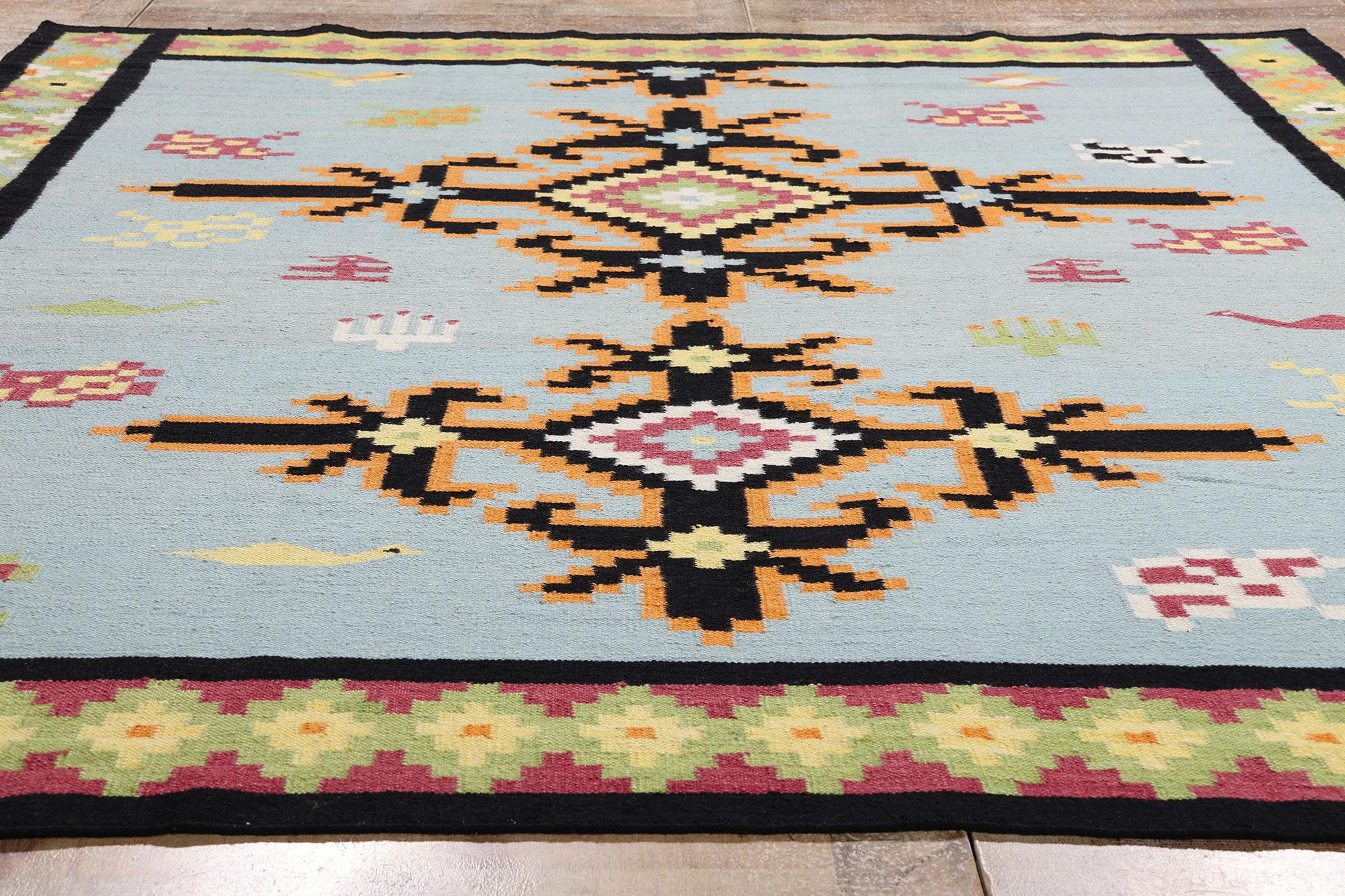 La bussola boema: Un moderno kilim tribale dalla geometria eterea In condizioni Nuovo in vendita a Dallas, TX