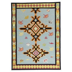 The Bohemian Compass: A Modern Tribal Kilim of Ethereal Geometry