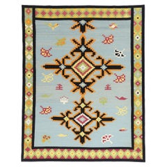 The Bohemian Compass: A Modern Tribal Kilim of Ethereal Geometry